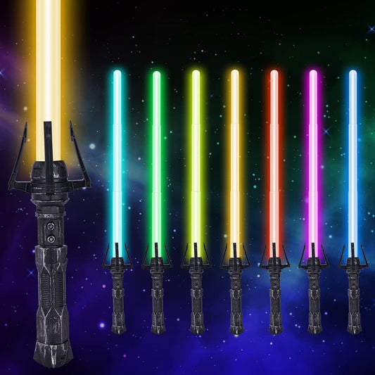 OSDUE Lightsaber with 7-color LEDs for vibrant playtime color options.