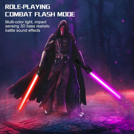 OSDUE Lightsaber with bright LED glow for dark rooms and dramatic play scenes.