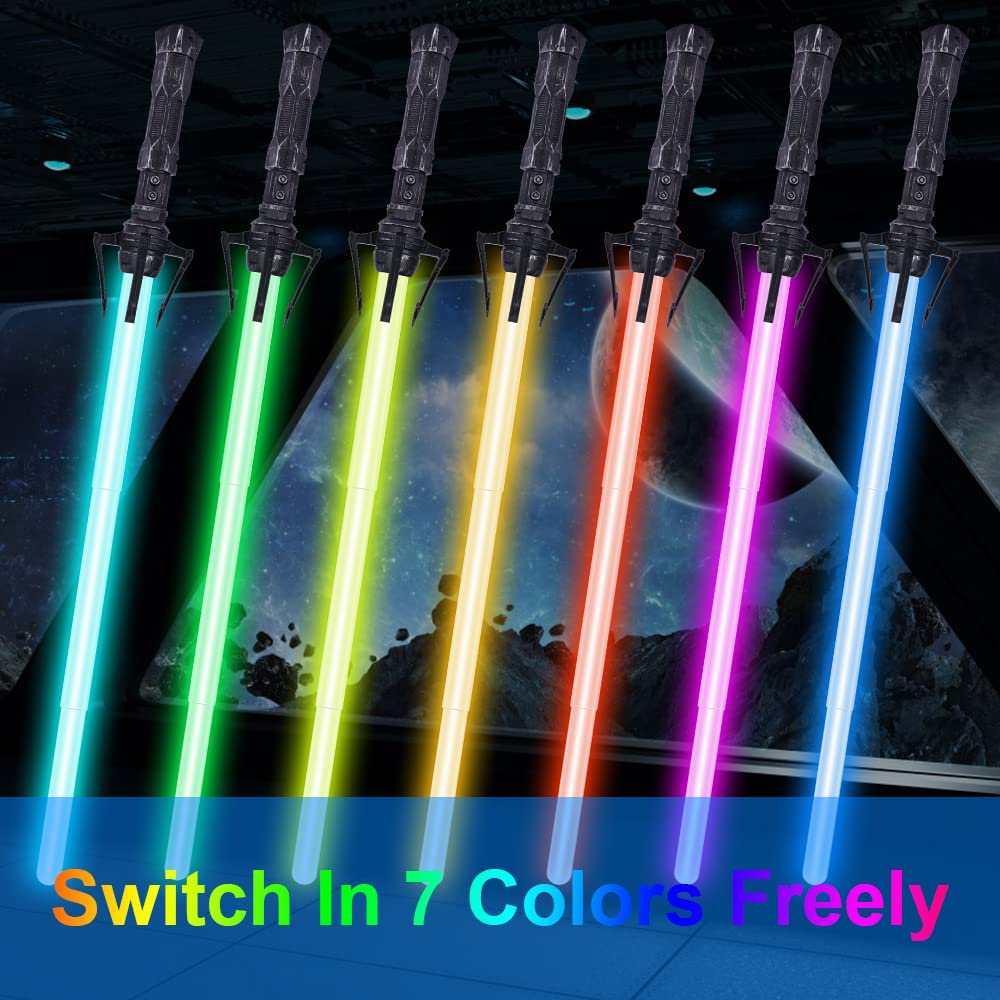 OSDUE Lightsaber retracts from 45.5 cm to 68 cm for dynamic poses.