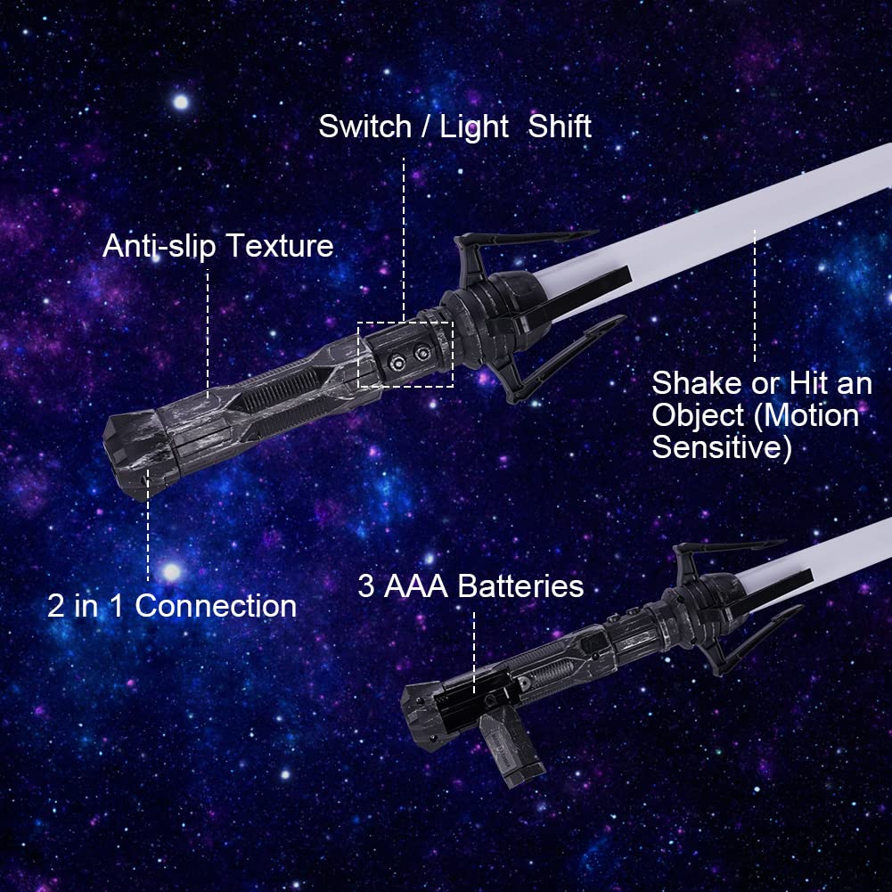 OSDUE Lightsaber soft plastic body with easy-grip metal handle.