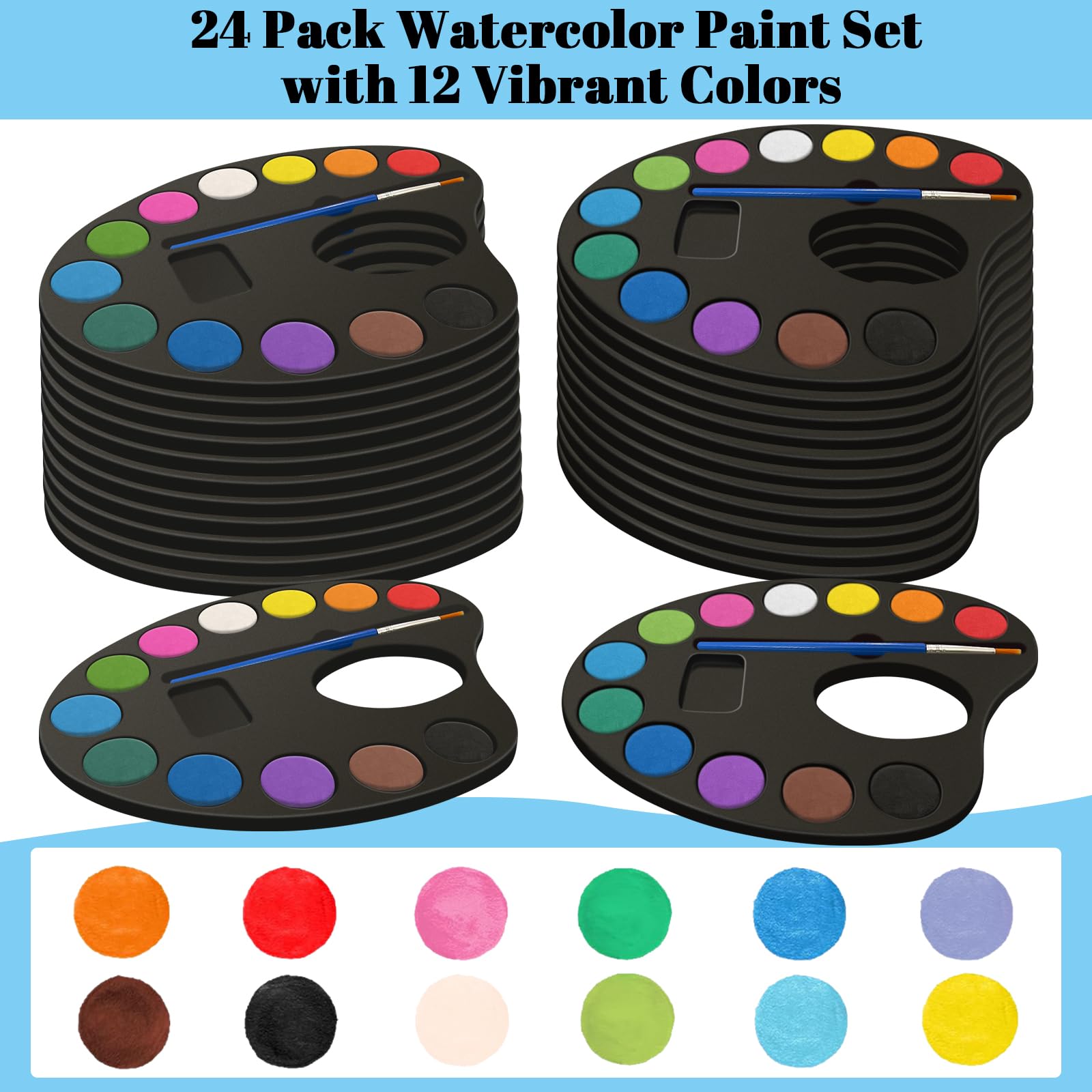 OSIMIG Valentine party favors featuring vibrant watercolor gifts.