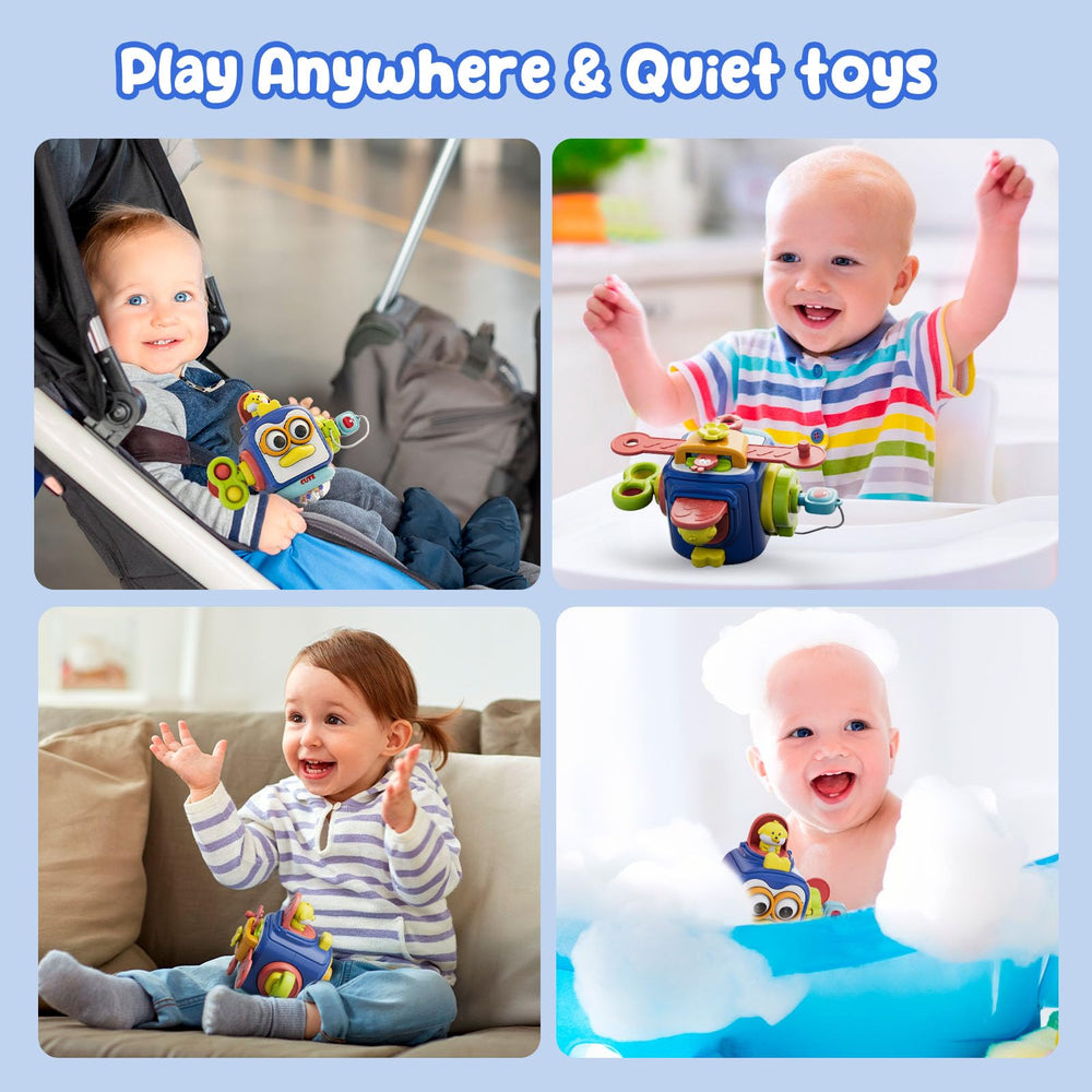 OSIMILY Busy Cube durable ABS construction supports safe, long-lasting play sessions.