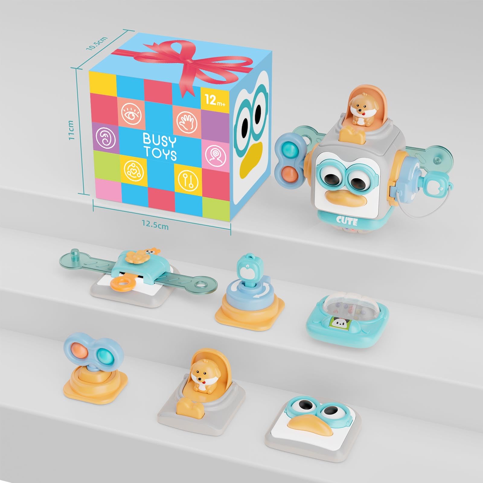 OSIMILY busy cube bubbles panel features popping action and visual interest