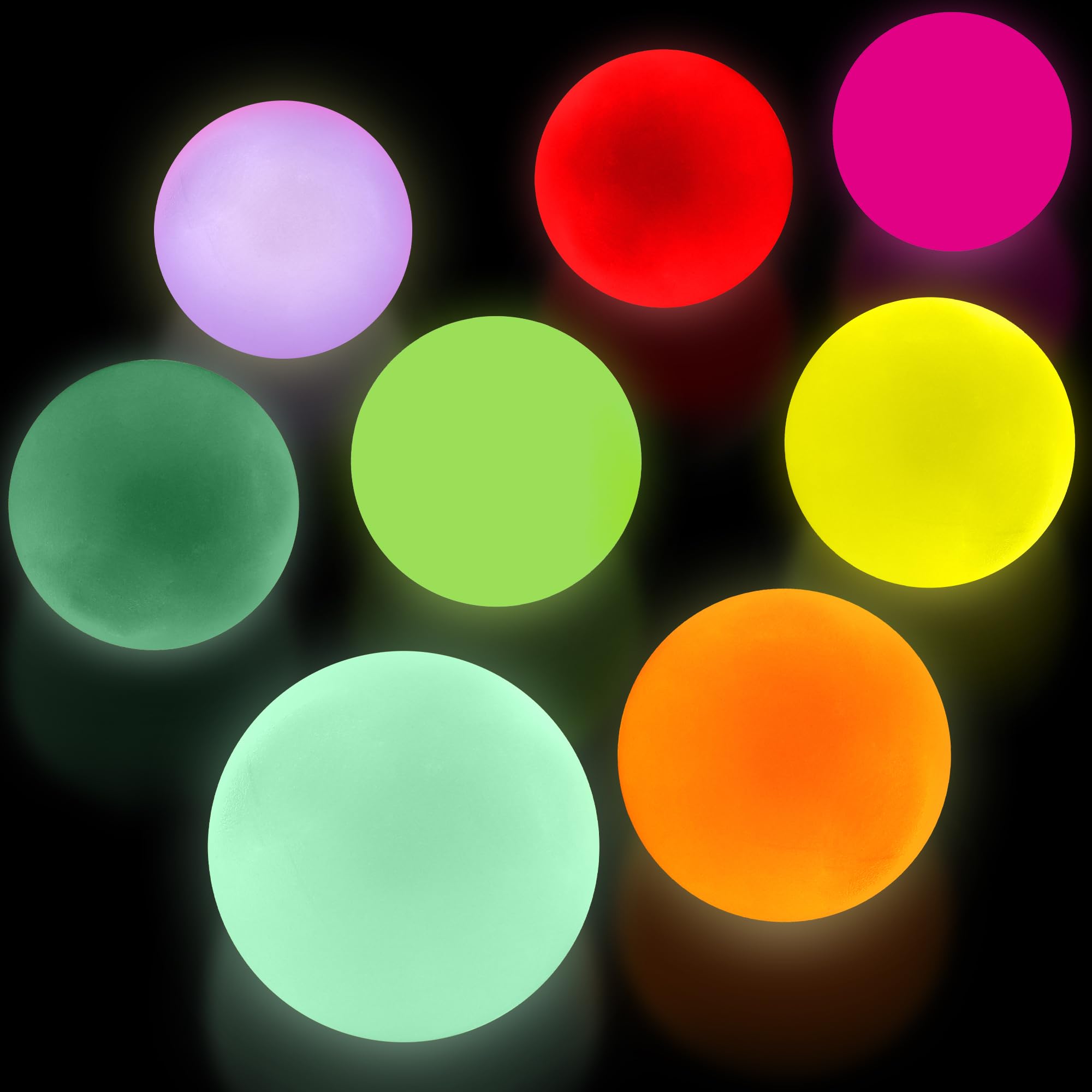 Oskal glow ball ceiling 2inch for glow décor and sensory play on walls and ceilings