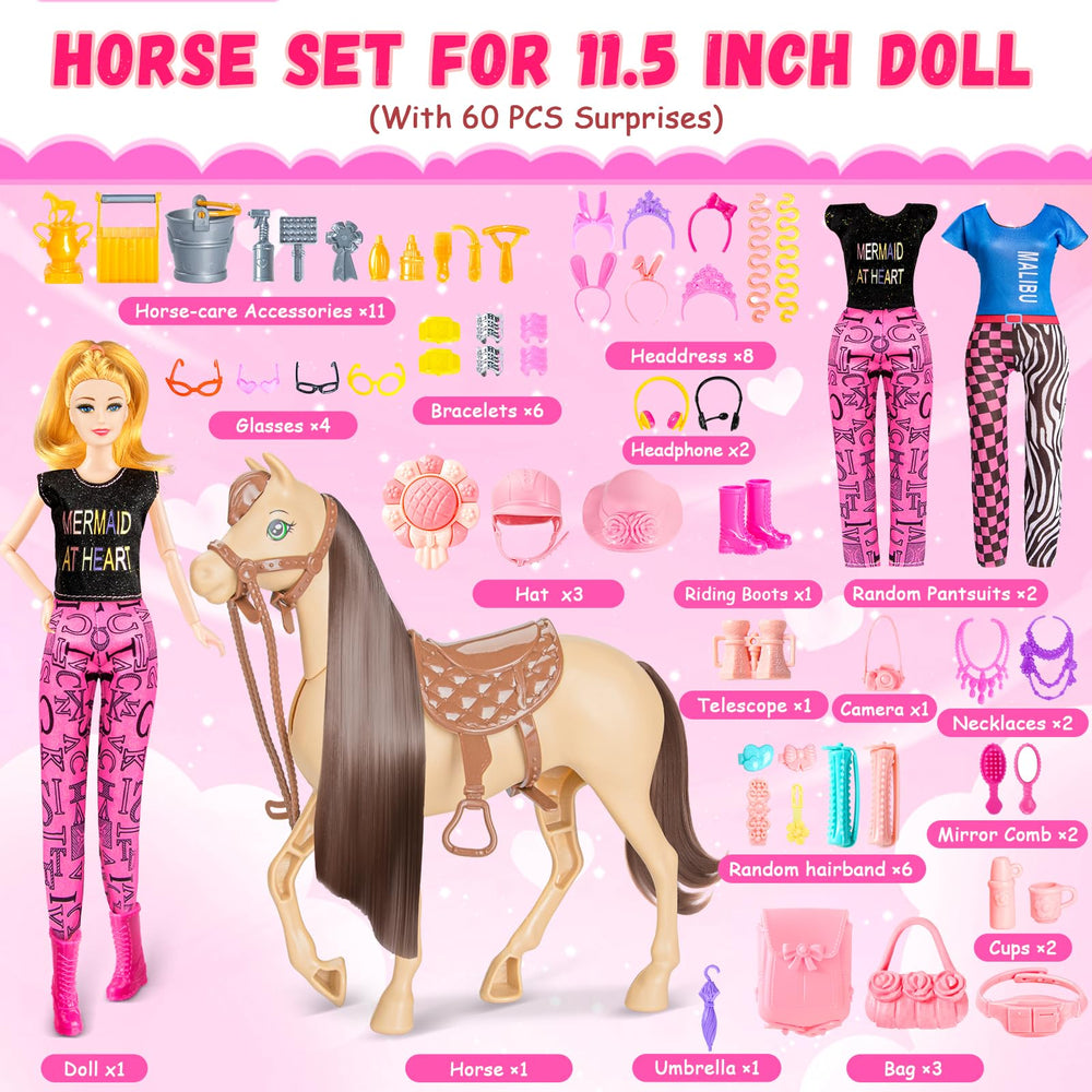 Saddle and bridle by Osllate enhance the dress-up experience.