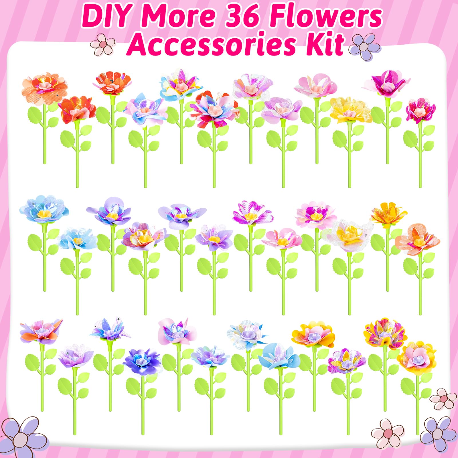 Osllate petals 108-count in vibrant colors for creative arrangements.