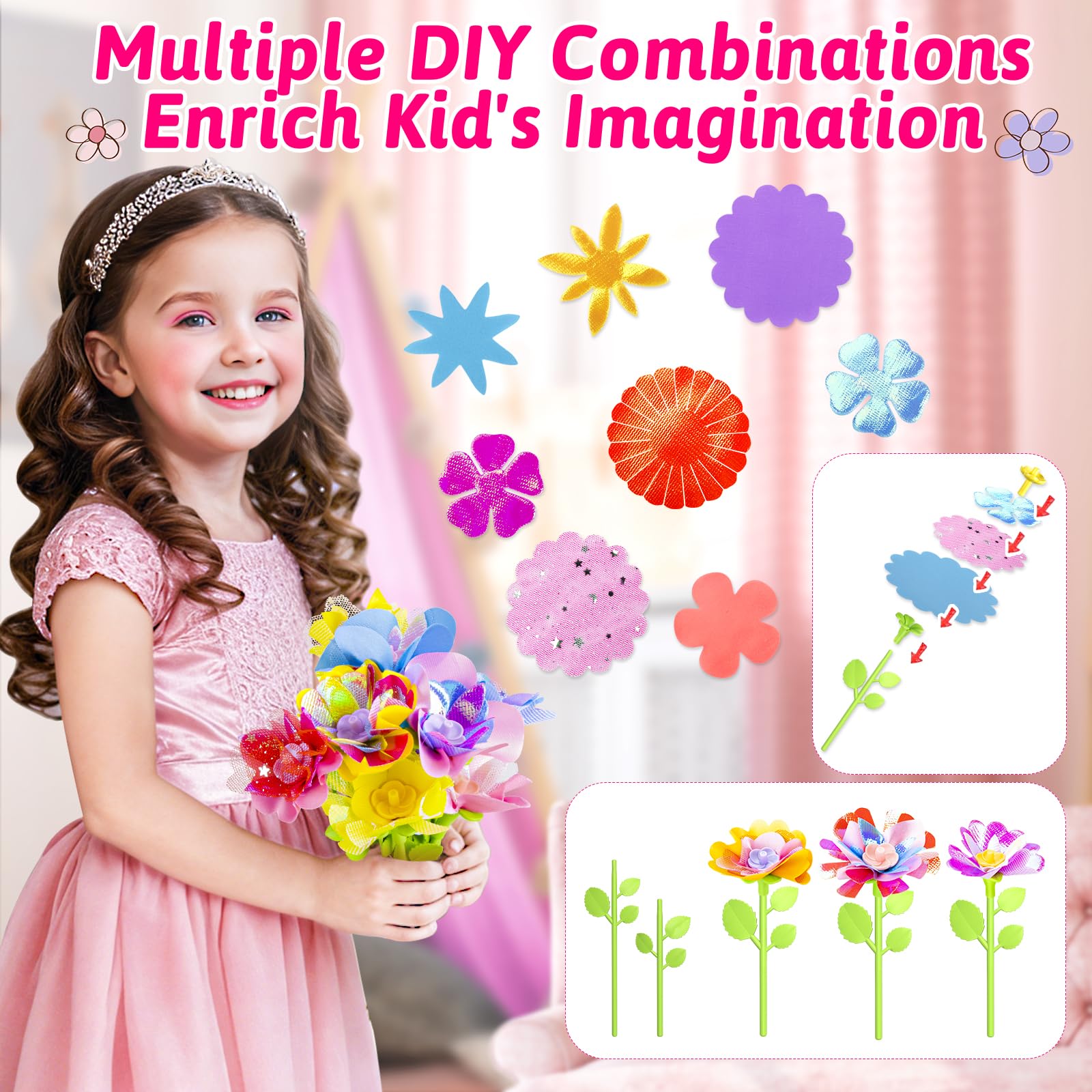 Osllate receptacles provide sturdy bases for long-lasting bouquets.