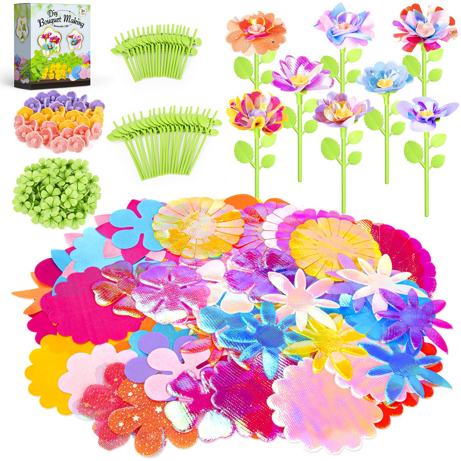 Osllate packaging for the upgraded bouquet kit, ideal for classroom crafts.