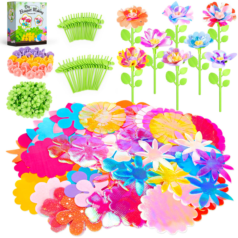 Osllate packaging for the upgraded bouquet kit, ideal for classroom crafts.