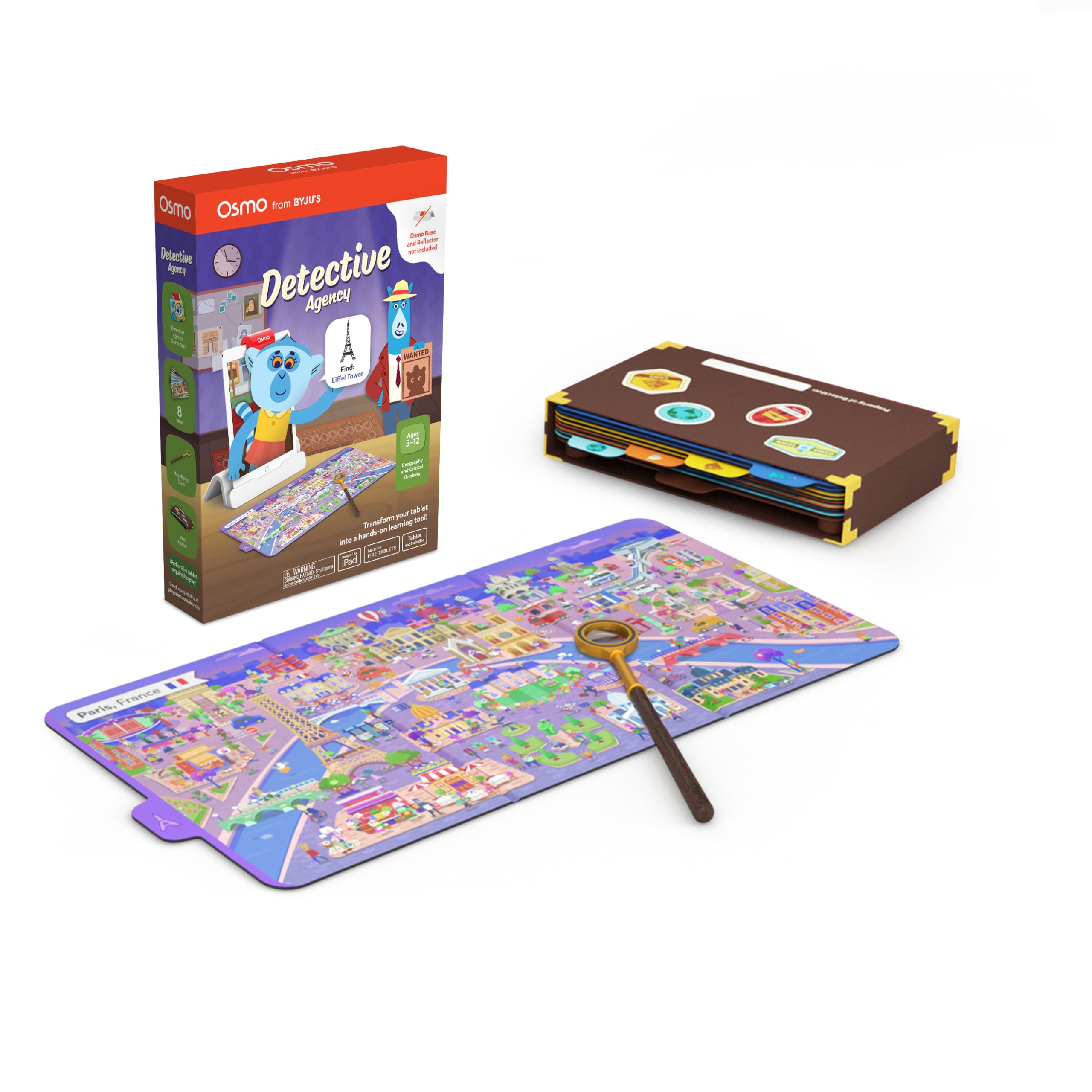 Osmo Detective Agency world map guiding kids through global clues and landmarks