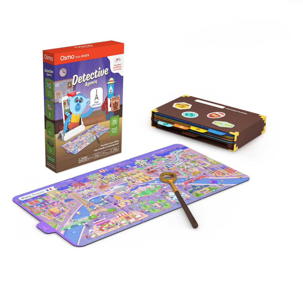 Osmo Detective Agency world map guiding kids through global clues and landmarks