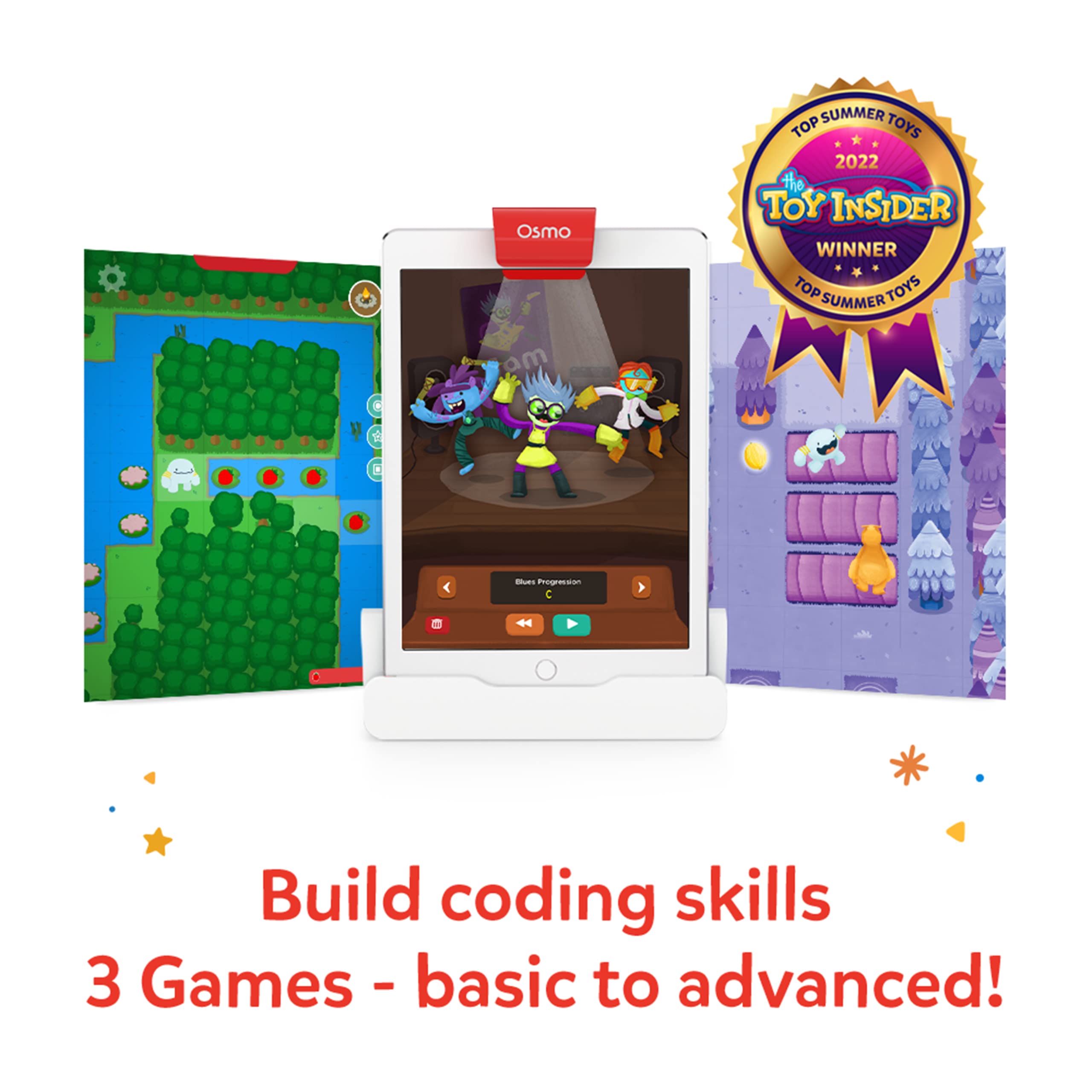 Osmo Coding Duo encourages teamwork through advanced side-by-side puzzles.
