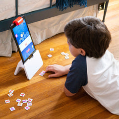 Osmo Genius Numbers addition-subtraction tiles support quick arithmetic practice.