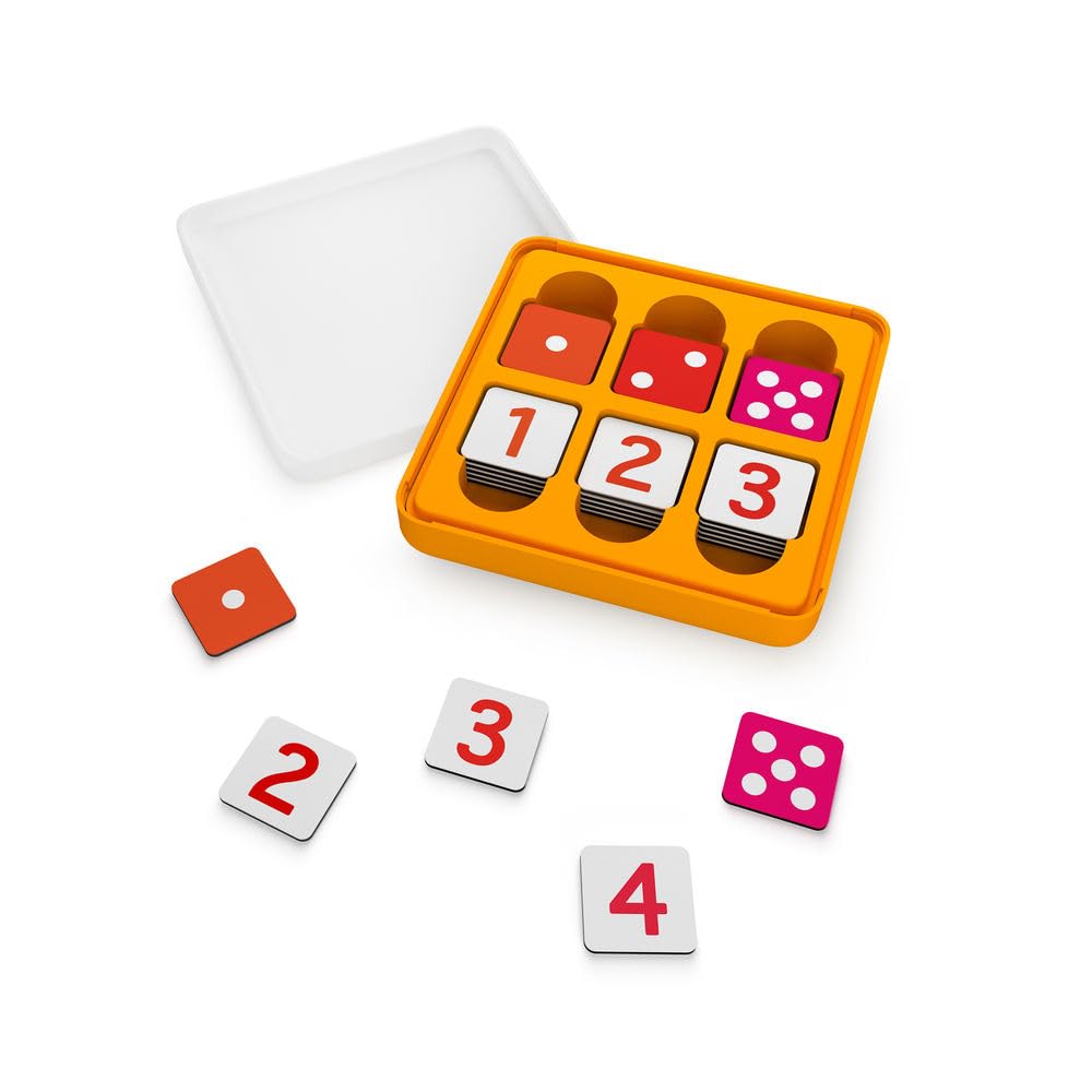 Osmo Genius Numbers multiplication tiles help visualize products and patterns.