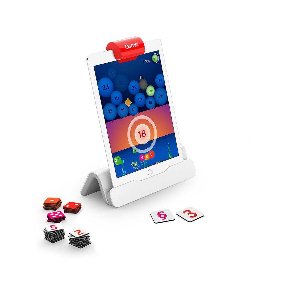 Osmo Genius Numbers tiles and dots for hands-on counting practice.