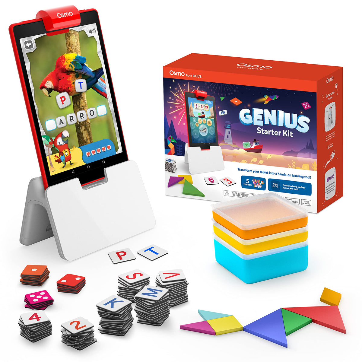 Osmo Genius Starter Kit with Fire Base enables hands-on learning anywhere