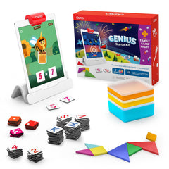 Osmo Genius Starter Kit base and reflector enabling hands-on play with iPad.