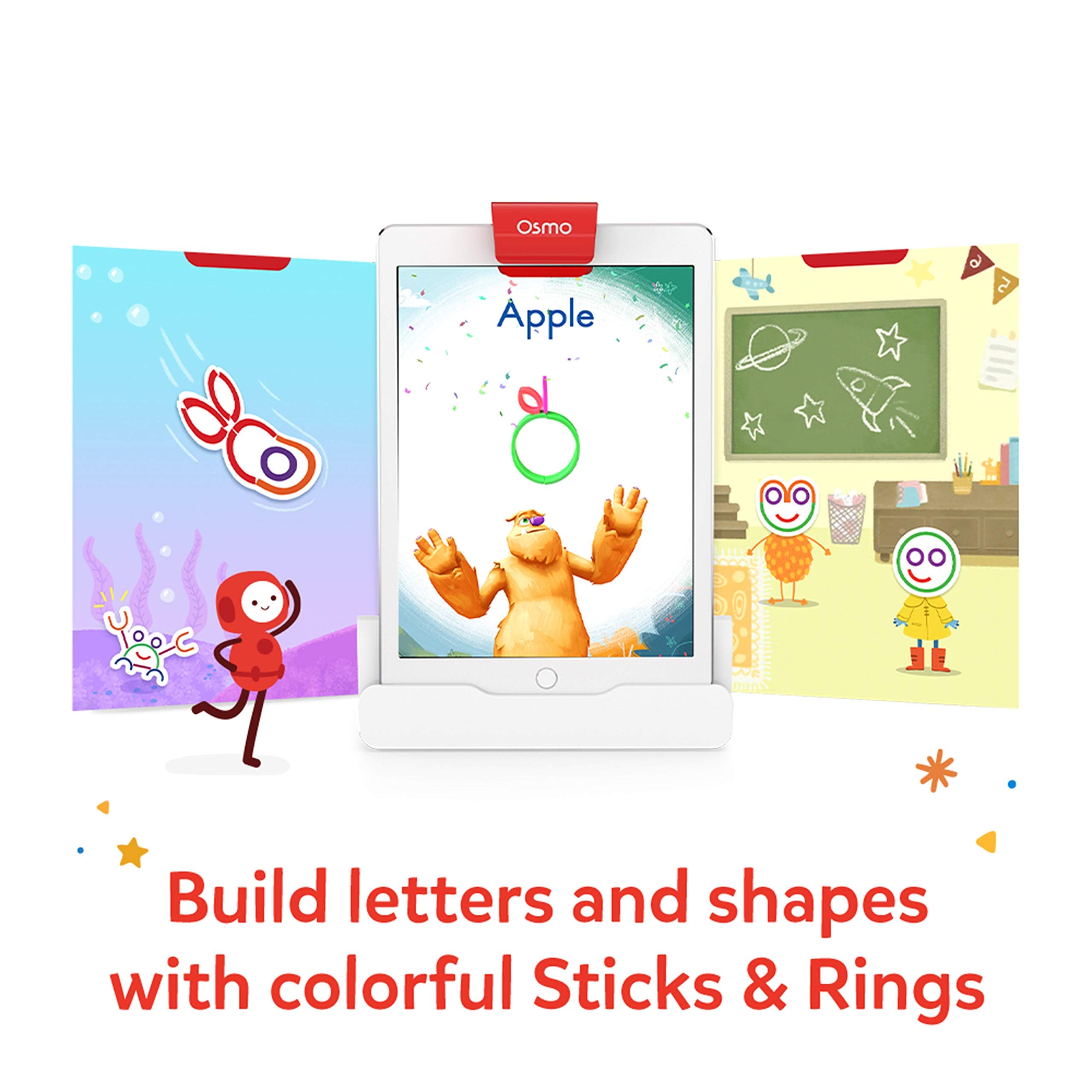Osmo Squiggle Magic with Sticks & Rings sparks creative designs during play