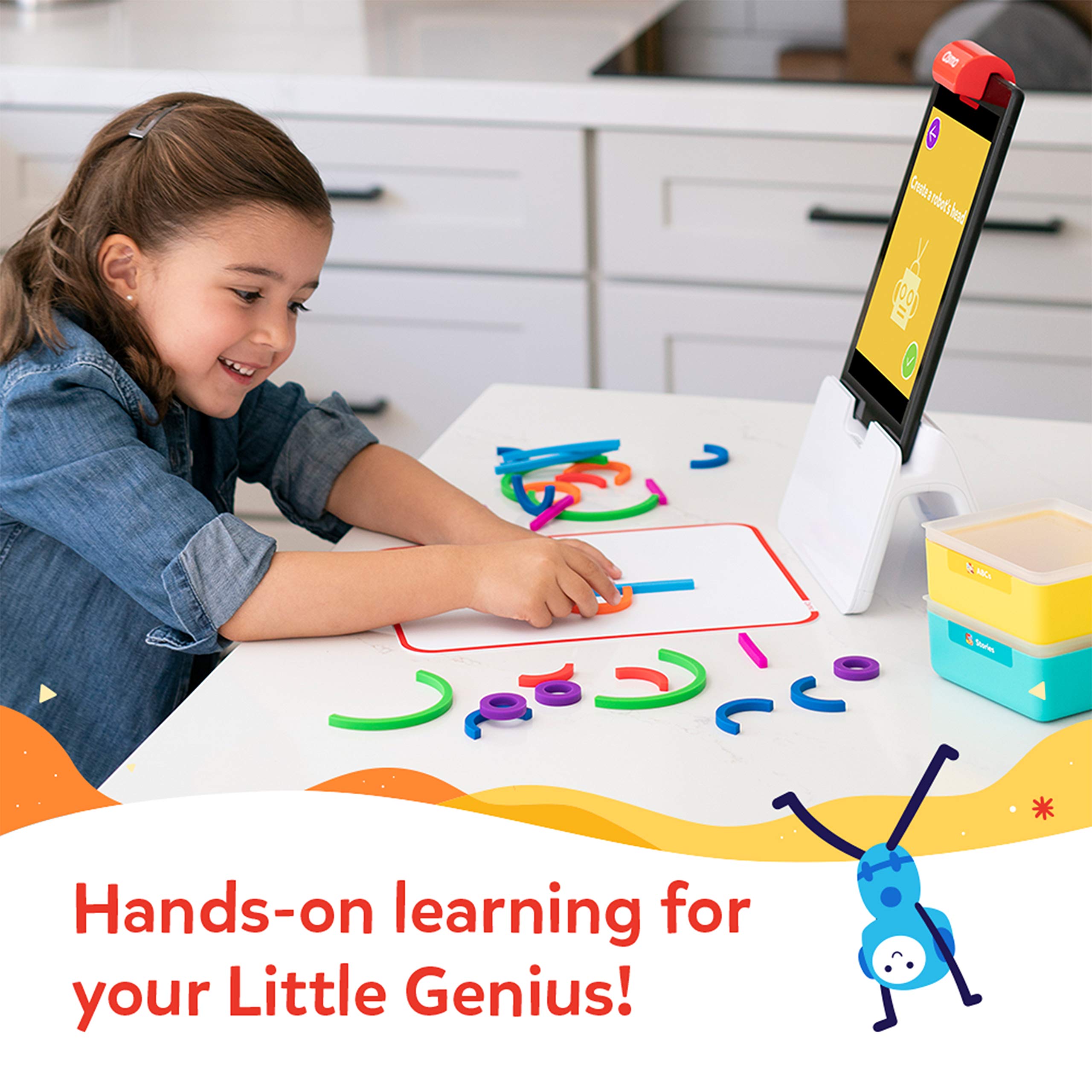 Osmo tablet interactive play setup with base for engaging learning
