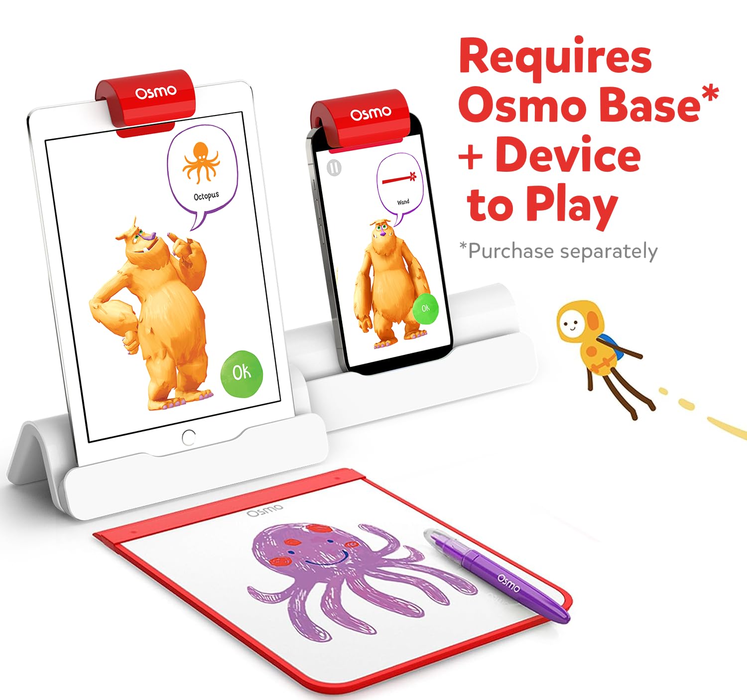 Osmo Monster creative-board setup inspires imaginative drawing sessions.