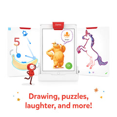 Osmo Monster erasable markers enable mess-free art and easy revisions.