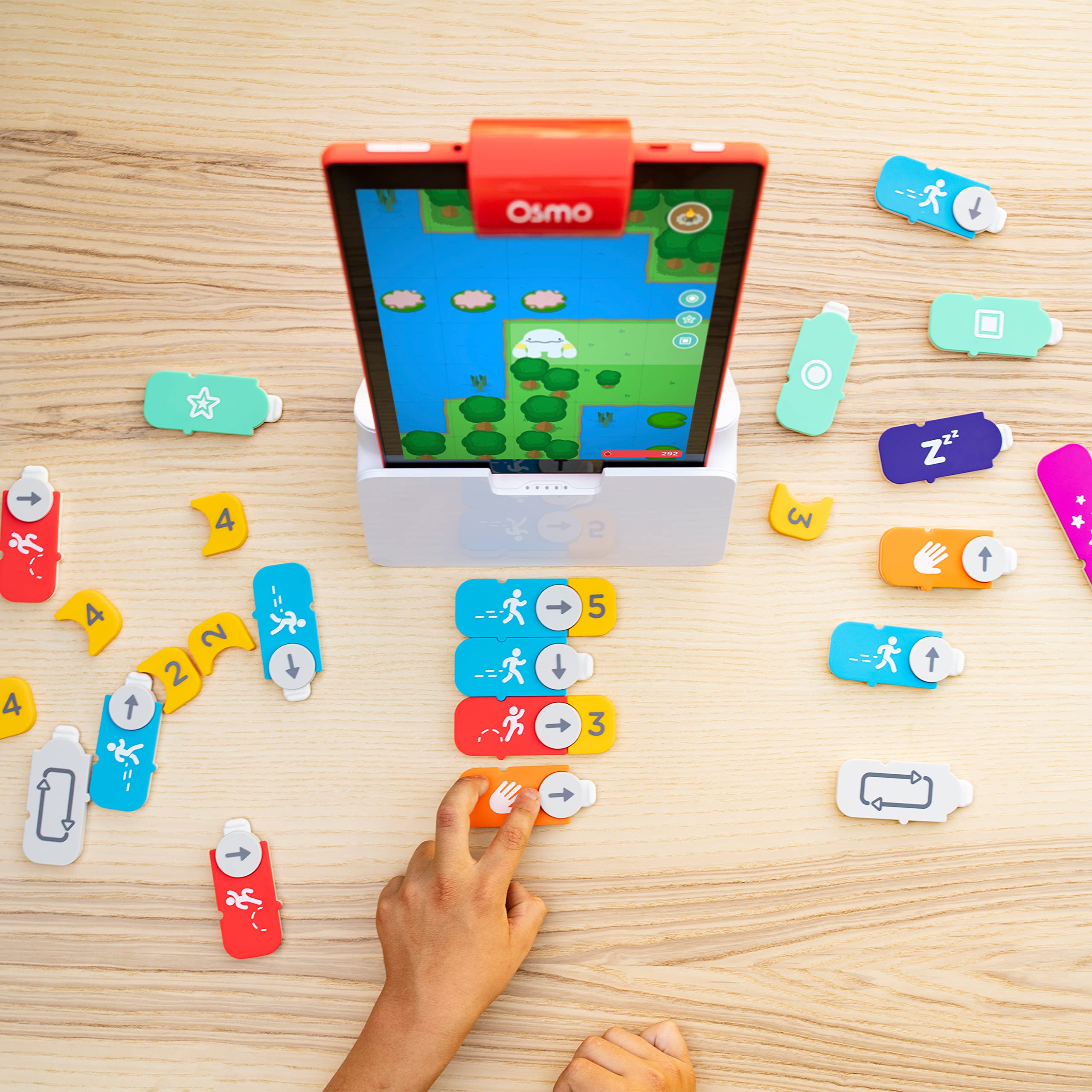 Osmo packaging highlights included components and compatible Fire models.