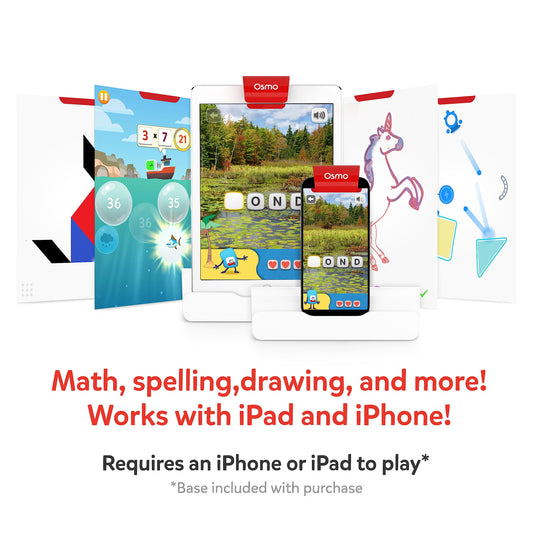 Osmo Tangram pieces enable hands-on geometry and creative problem solving.