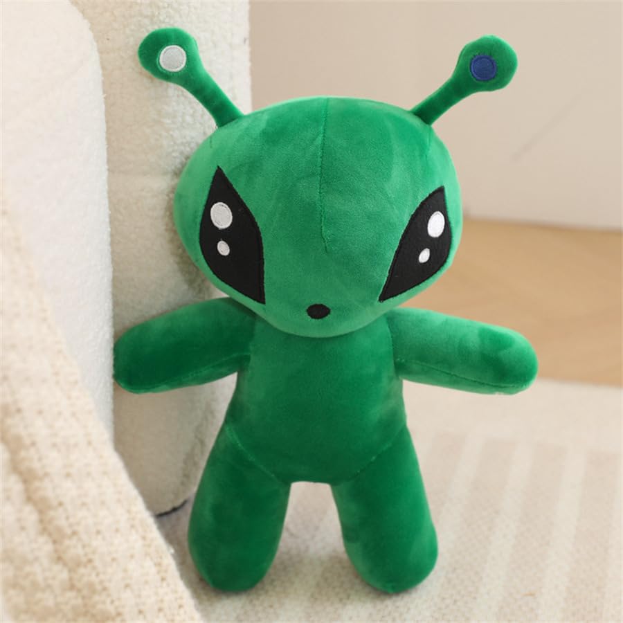 OSOCU alien plush antennae detail, adds whimsy to shelves and comforting companionship.