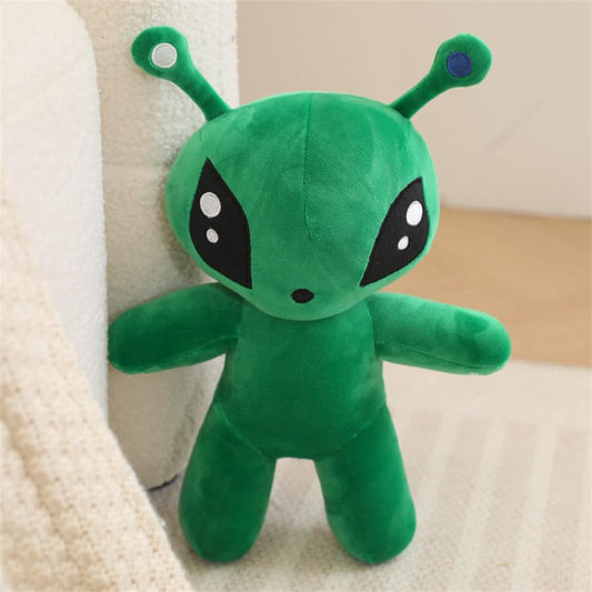 OSOCU alien plush antennae detail, adds whimsy to shelves and comforting companionship.