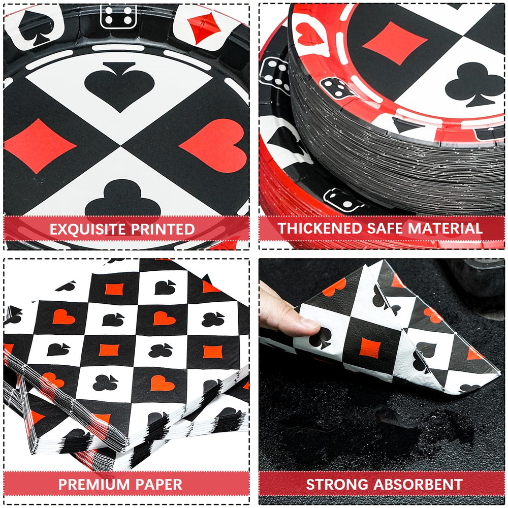 Osonm poker napkins disposable for easy cleanup and soft feel