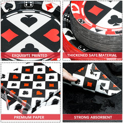 Osonm poker napkins disposable for easy cleanup and soft feel
