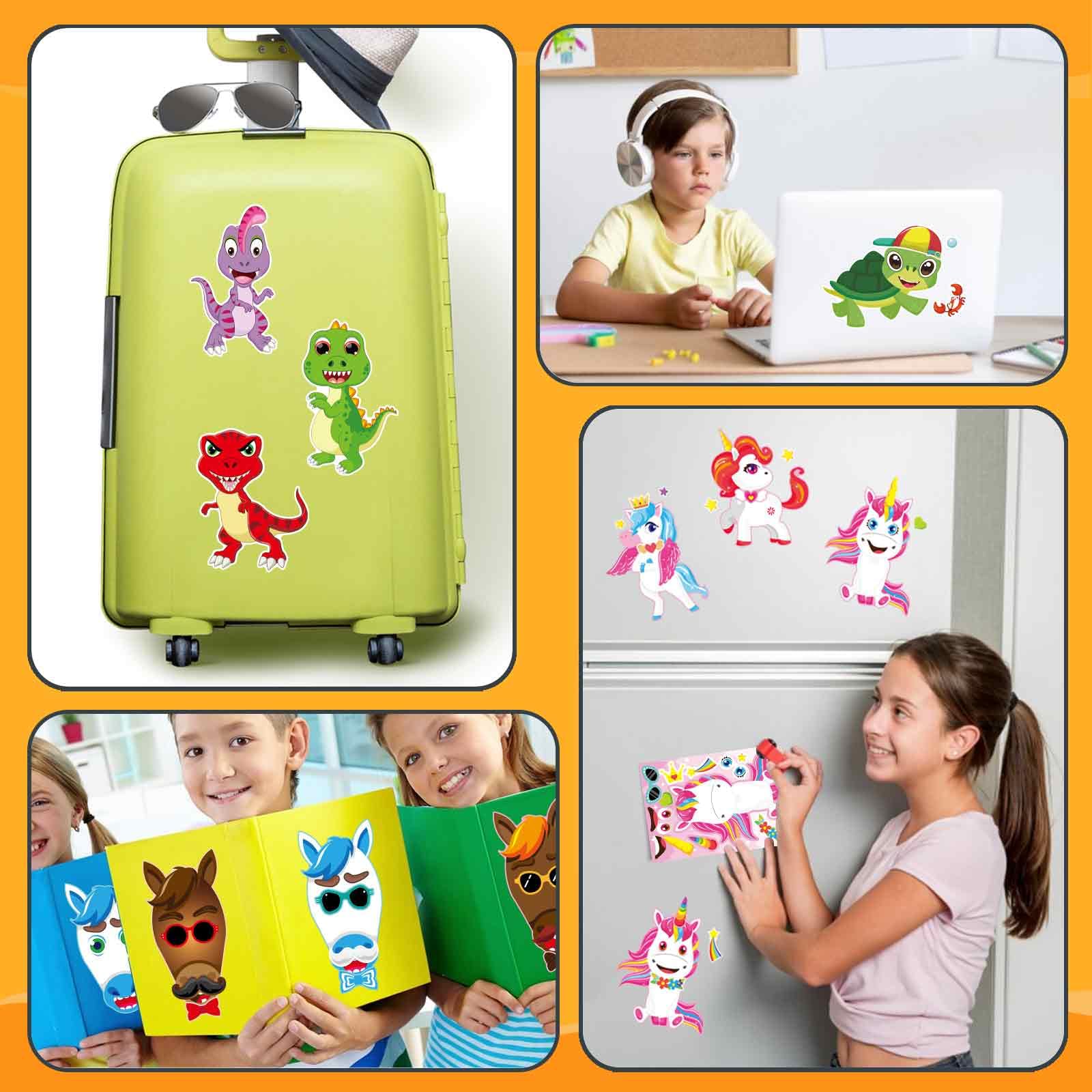 OTAITY Make a Face Stickers 24 sheets: abundant designs for group activities and themes