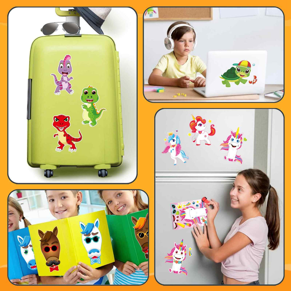 OTAITY Make a Face Stickers 24 sheets: abundant designs for group activities and themes