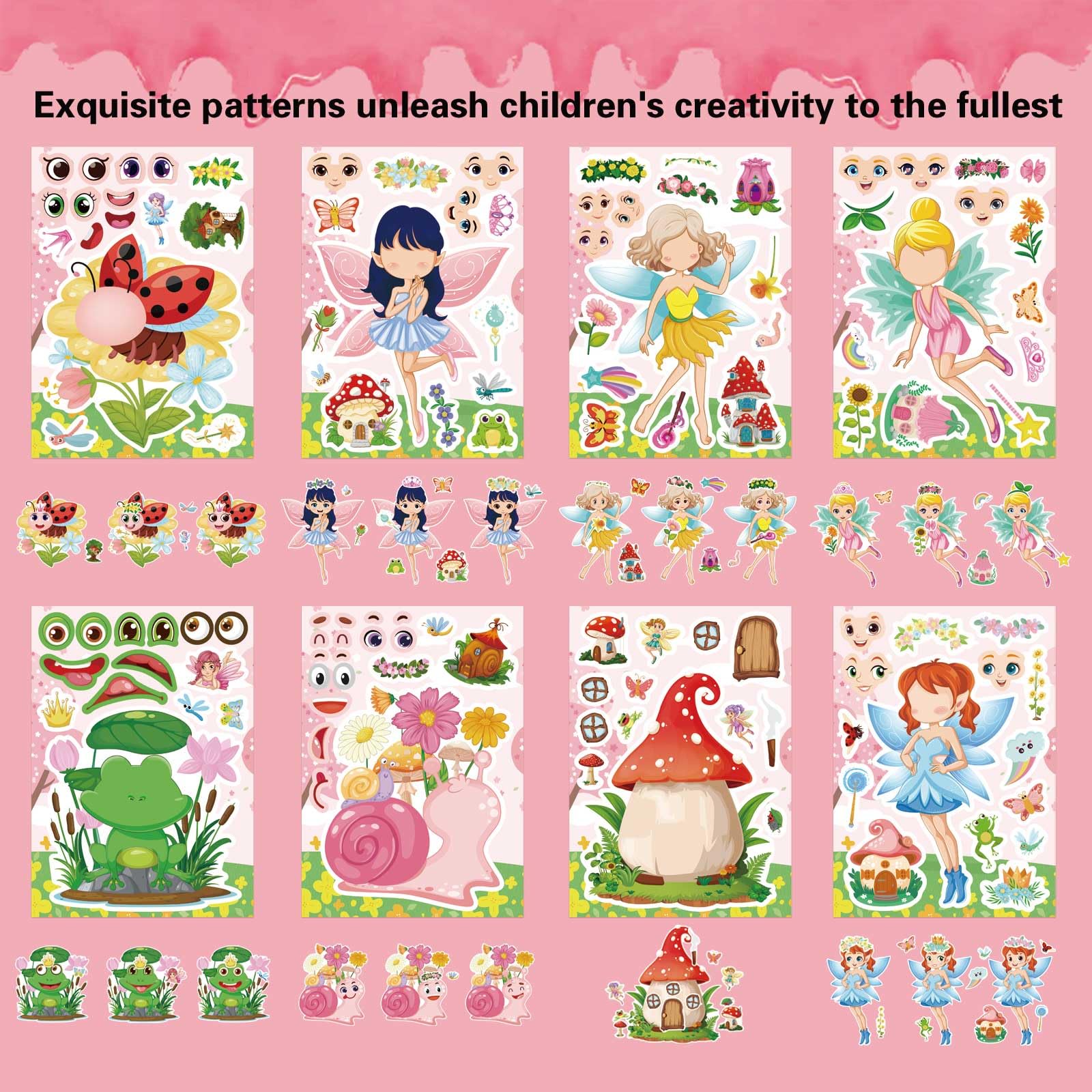 OTAITY animal stickers elephants and giraffes spark imaginative play