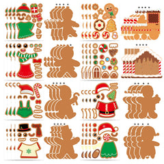 OTAITY gingerbread-house ornament cards for kids crafts and decorations