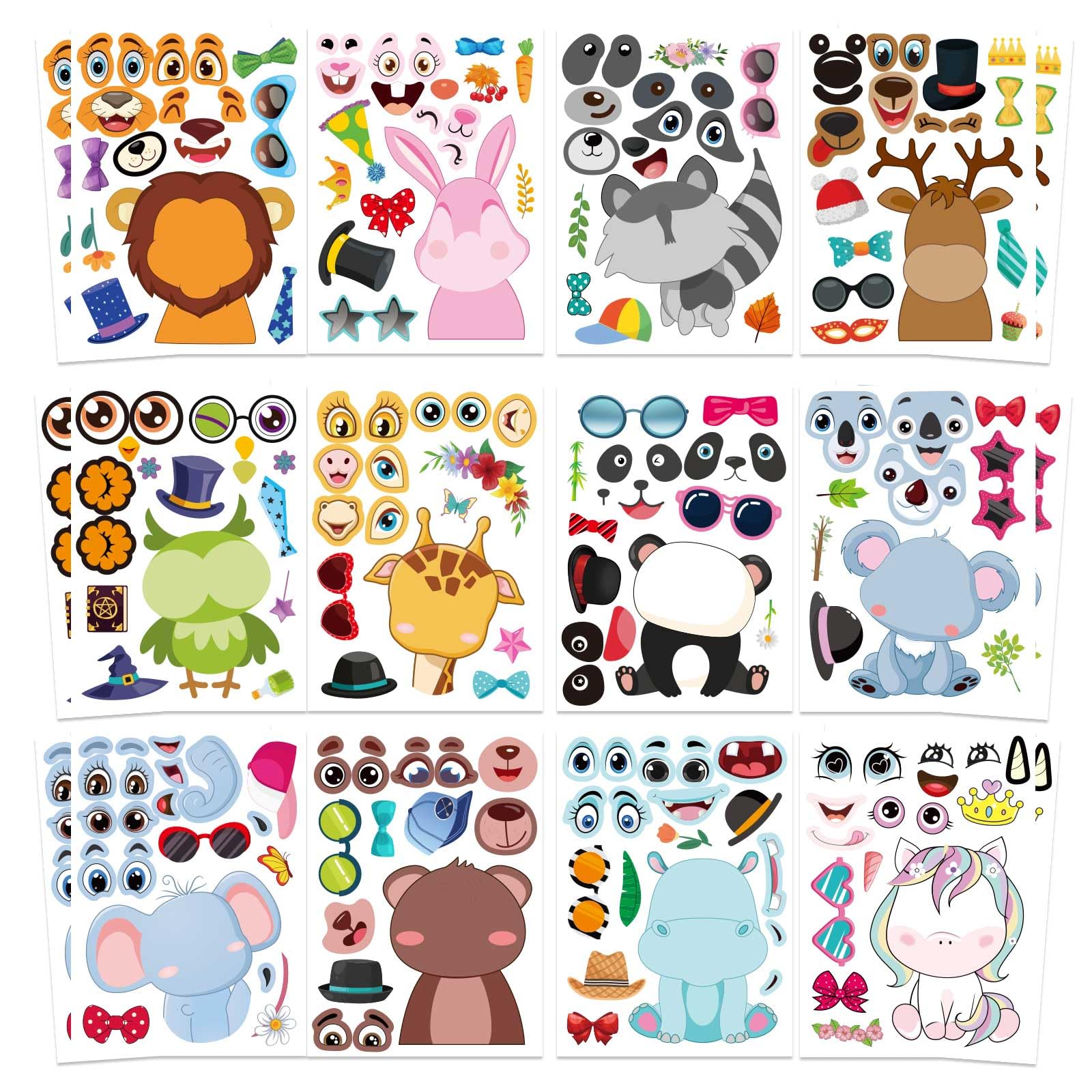 OTAITY face stickers eyes designs for playful expressions in DIY projects.