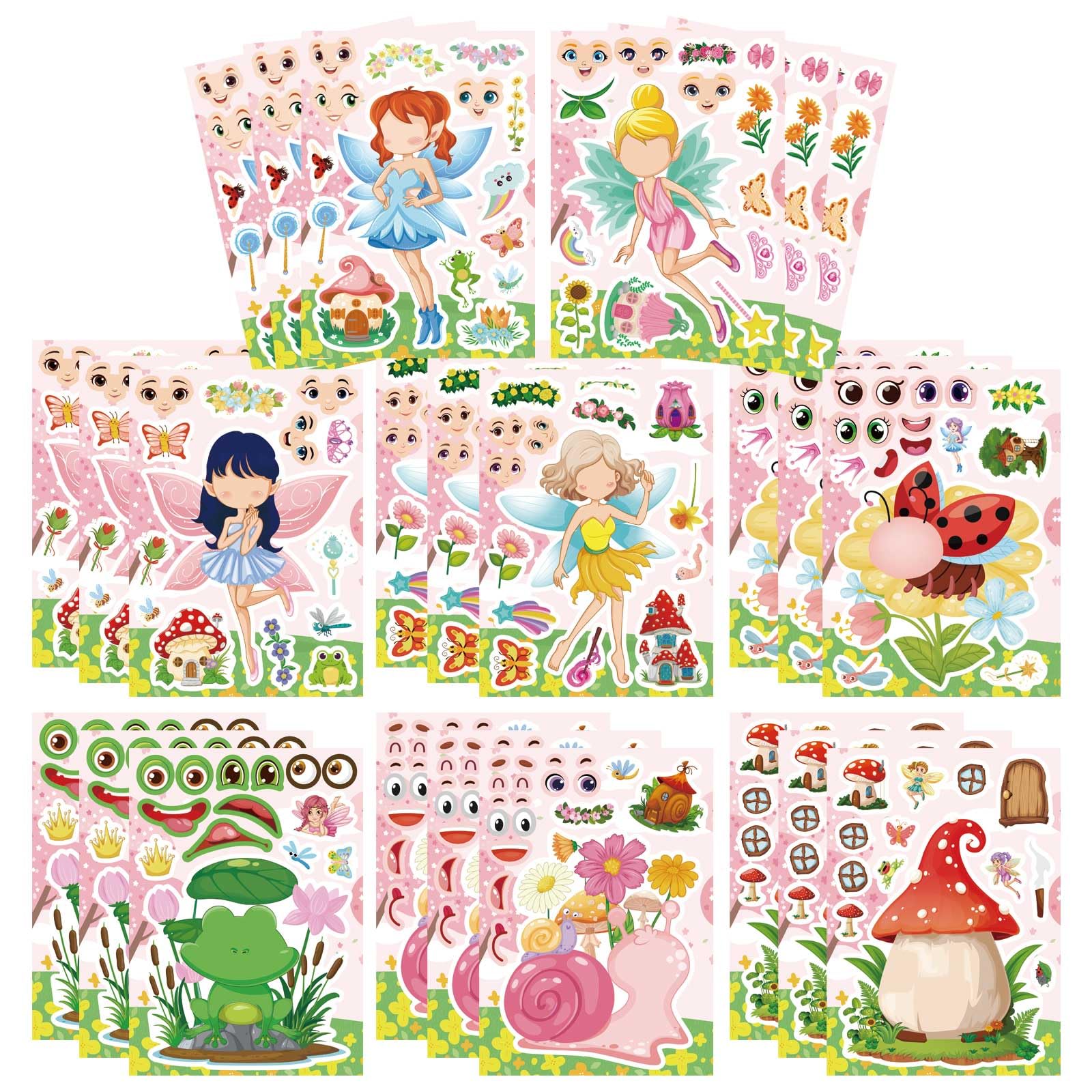 OTAITY fairy stickers dreamy designs for kids party decor and DIY crafts