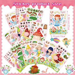 OTAITY fairy stickers with self-adhesive backs for quick, mess-free use