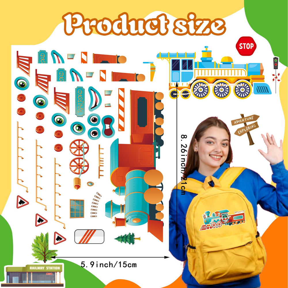 OTAITY make-a-face stickers with waterproof film for durable kid crafts