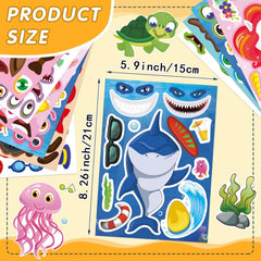 OTAITY Make a Face Stickers horses: colorful, versatile for classroom activities