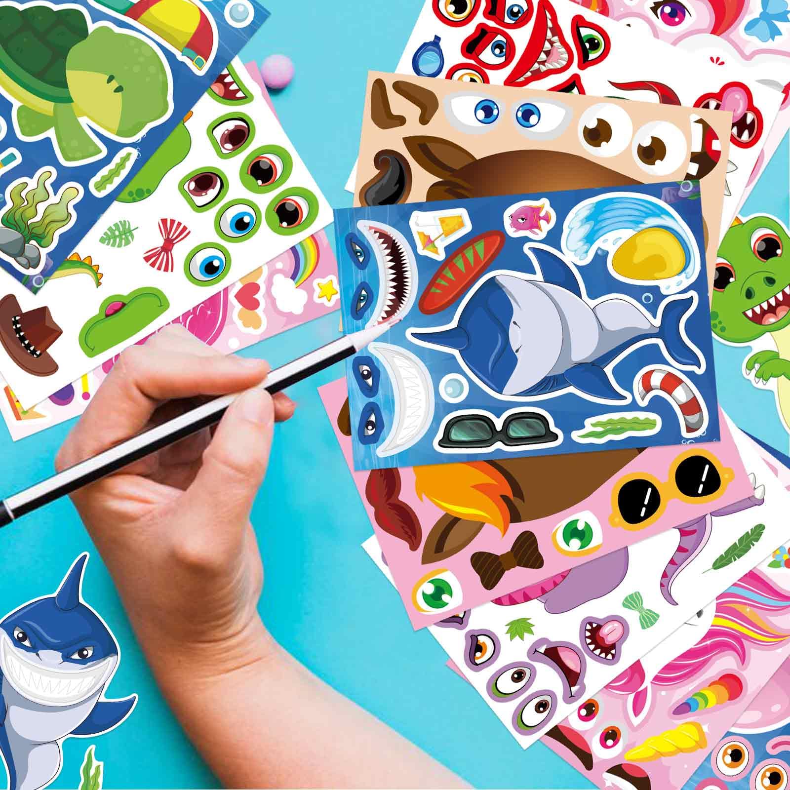 OTAITY Make a Face Stickers for kids crafts: versatile sheets for DIY projects and celebrations