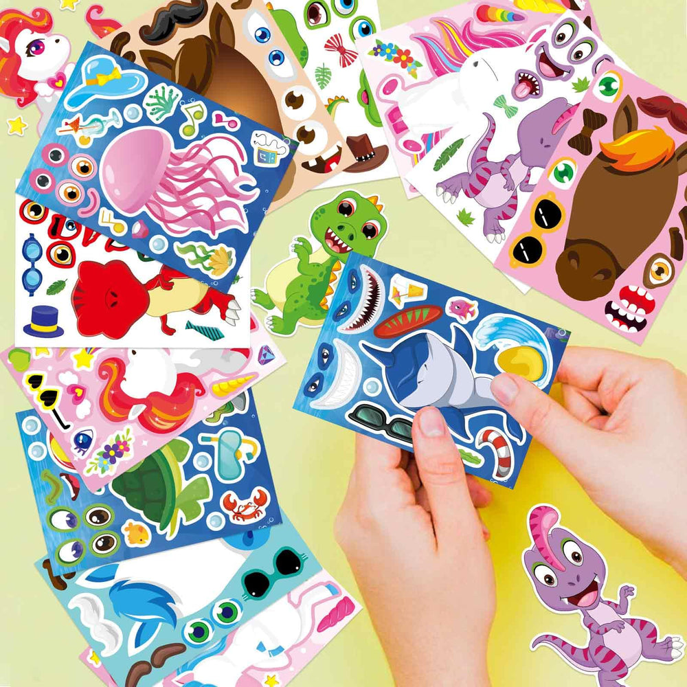 OTAITY Make a Face Stickers party favors: ideal for goody bags and events