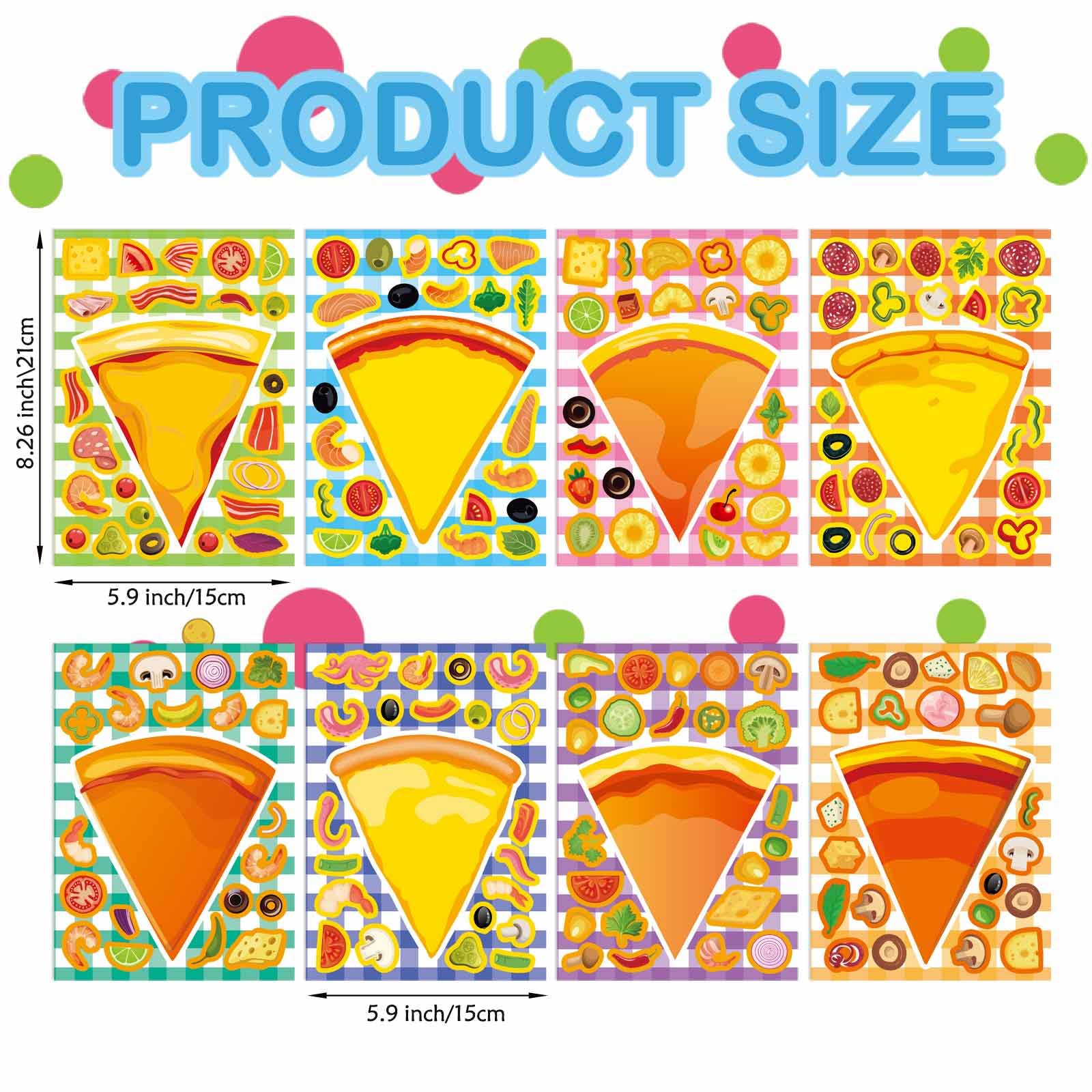 OTAITY make your own pizza stickers invite kids to design personalized scenes for home or school