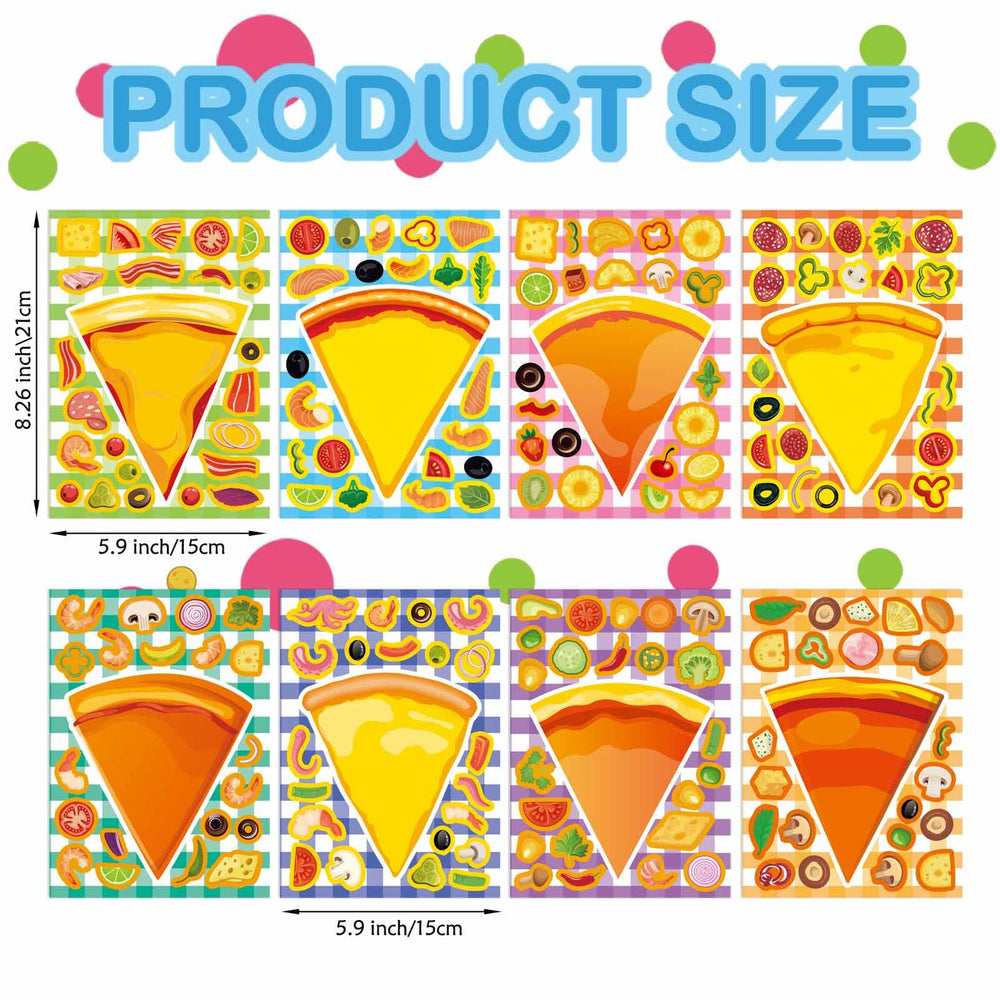 OTAITY make your own pizza stickers invite kids to design personalized scenes for home or school
