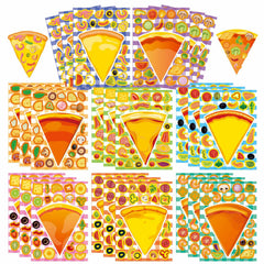 OTAITY pizza stickers collection with colorful toppings for creative crafts and party decor