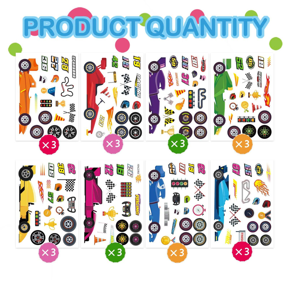 OTAITY race car stickers as party favors to delight kids