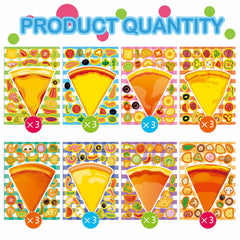 OTAITY self-adhesive pizza stickers are easy to apply and remove for reusable crafts