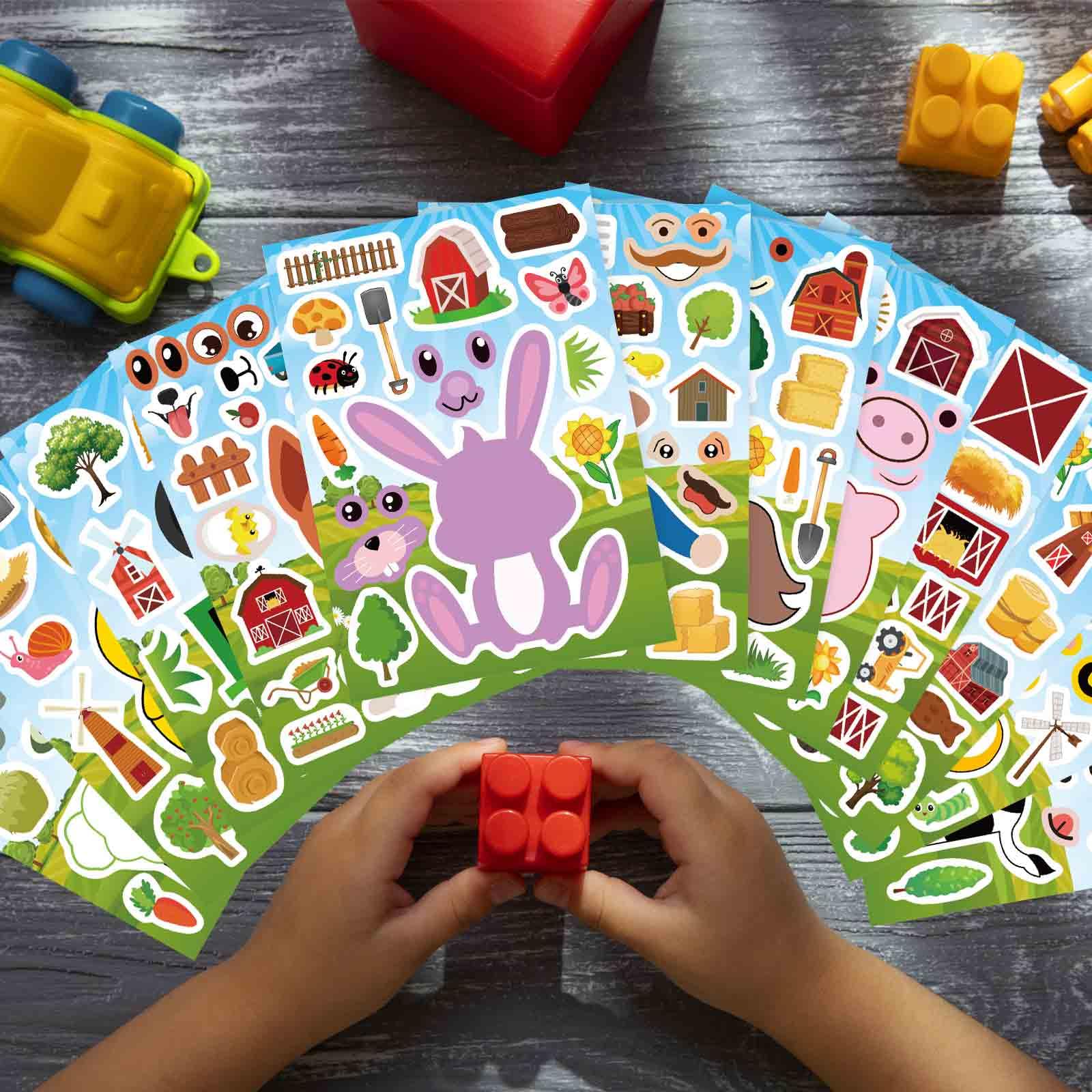 OTAITY attractive packaging highlights gift-ready farm sticker set for parties or rewards.