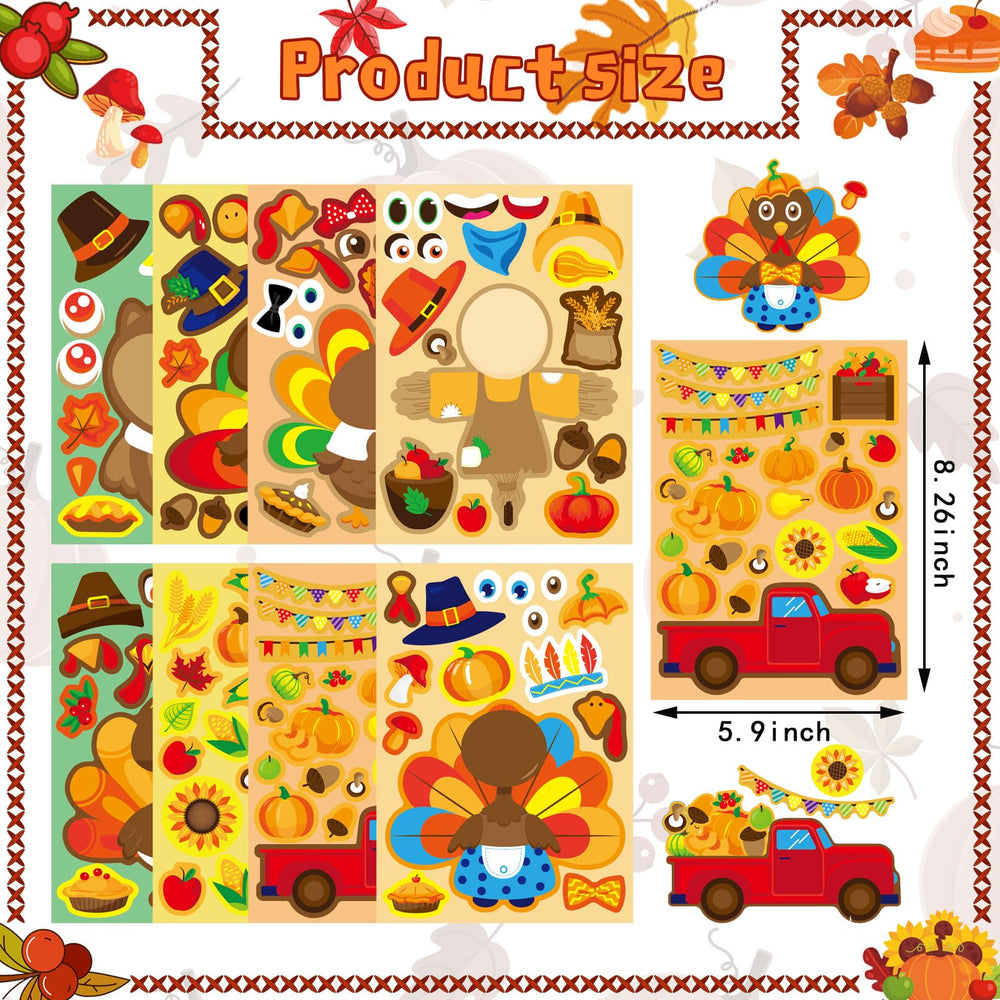 OTAITY turkey stickers imaginative designs spark holiday themed creativity.