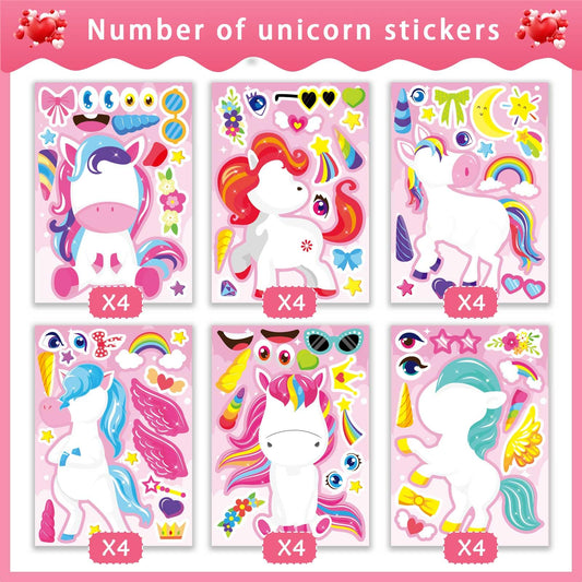 OTAITY unicorn stickers large size for easy handling and vivid designs.